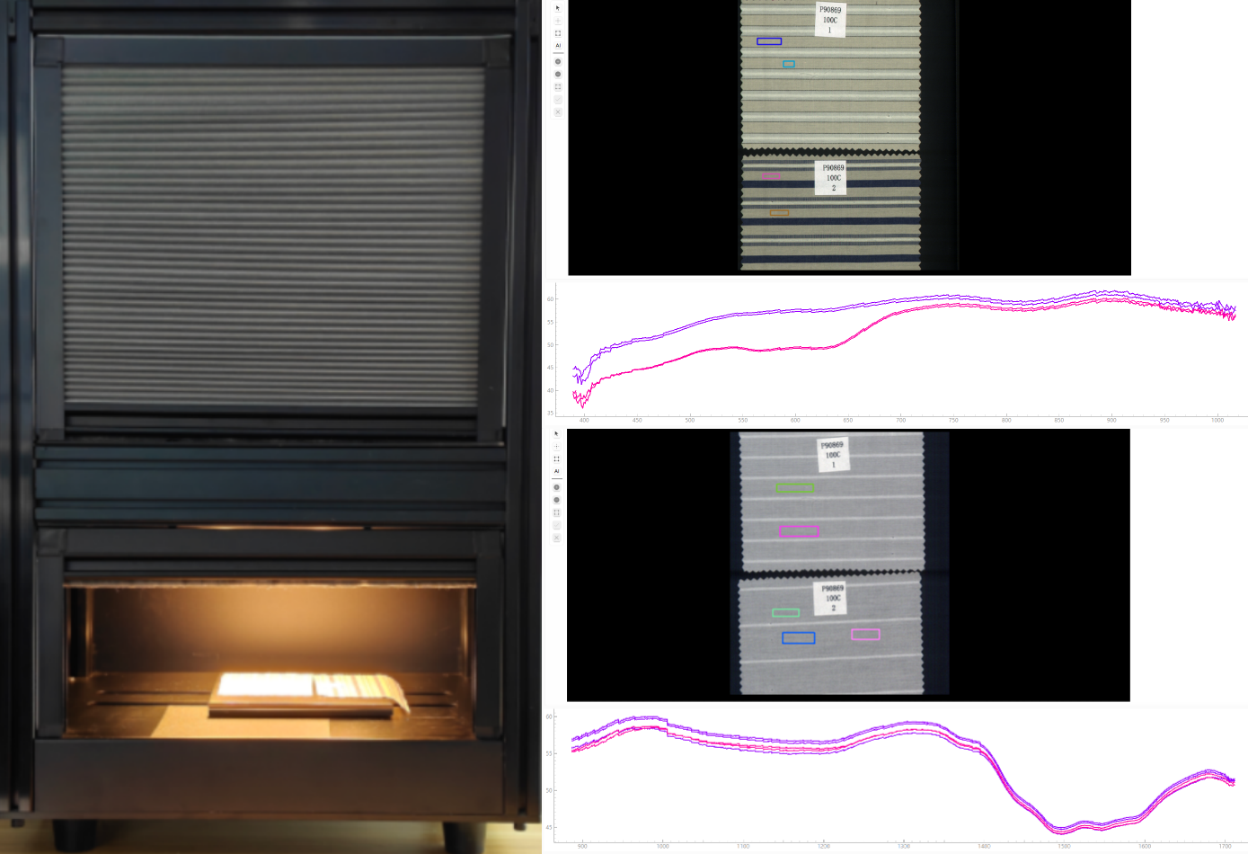 采集布料P90869高光谱数据