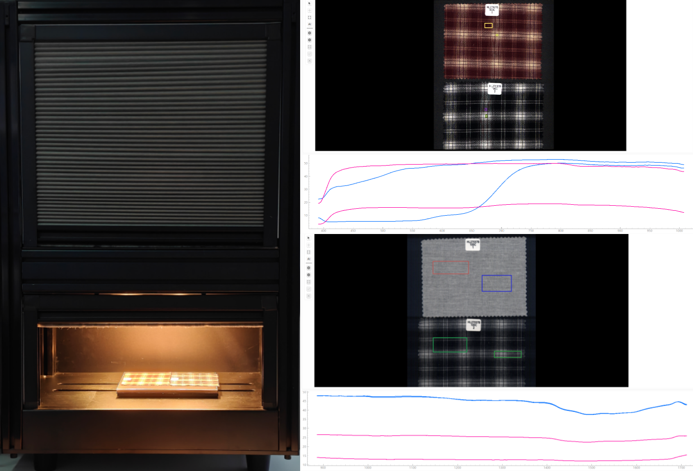 采集布料HL27037B高光谱数据