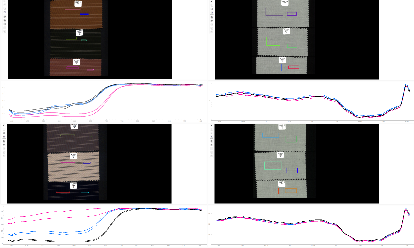 采集布料HL27119高光谱数据