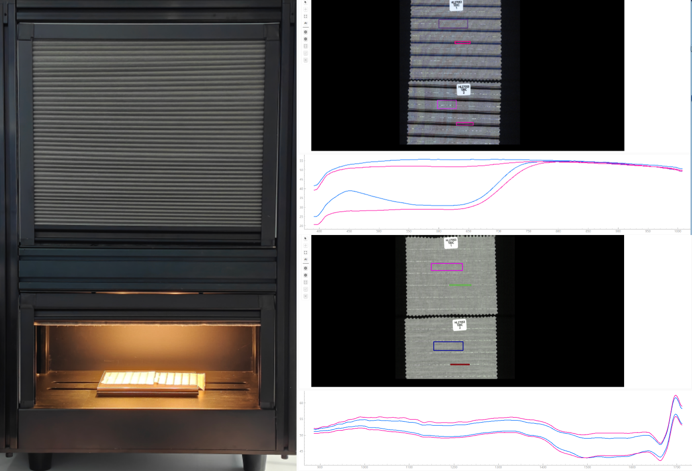 采集布料HL27053高光谱数据